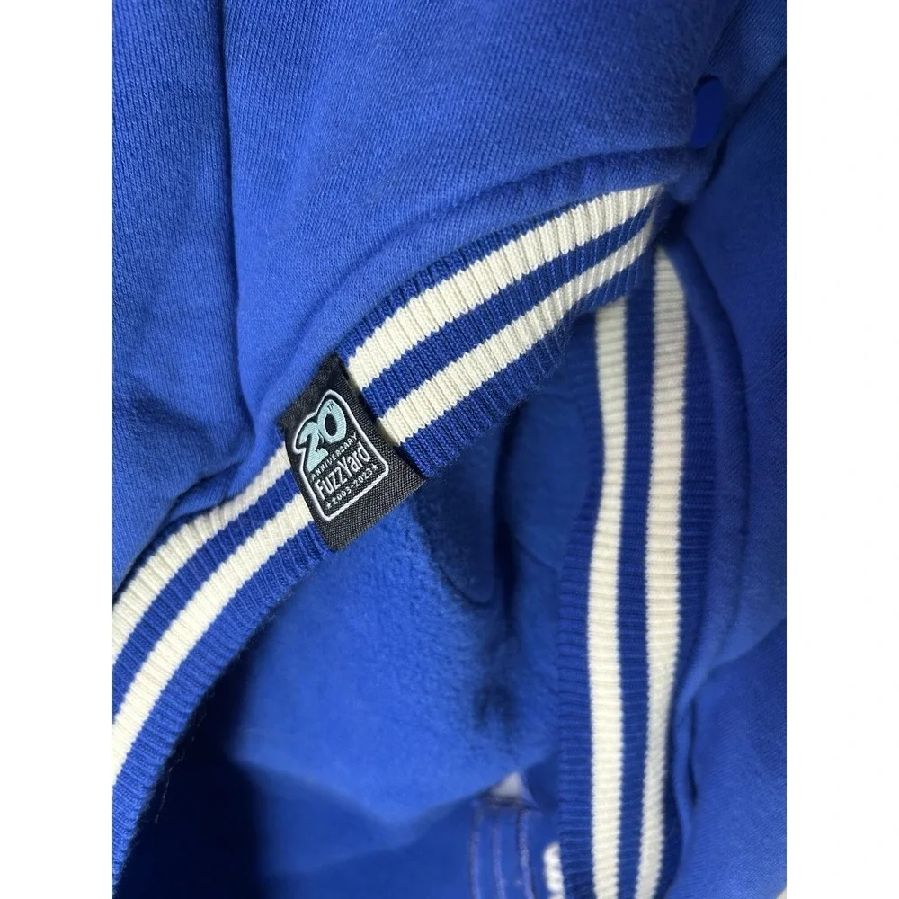 FuzzYard Treats Dog Hoodie Sweater Blue Size 7 Patch Large Pet Apparel